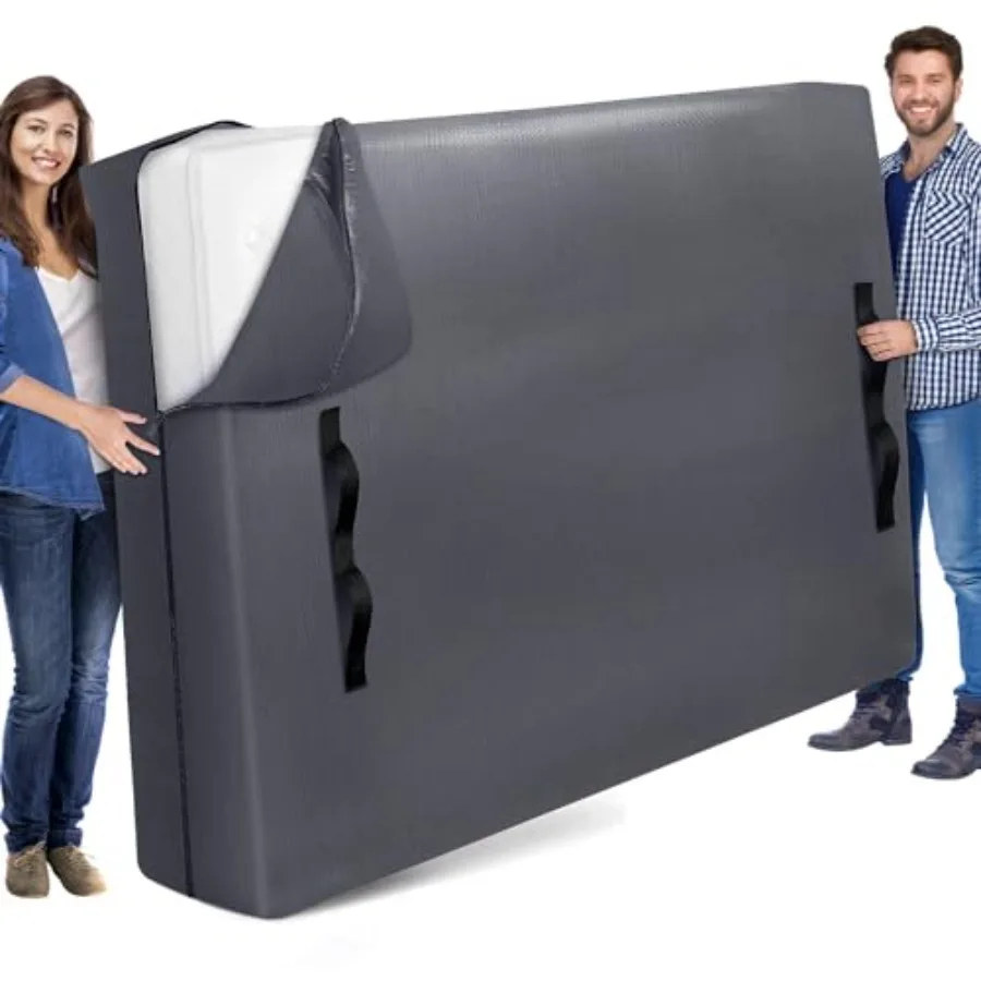 

Mattress Bags for Moving Size - Extra Thick Mattress Cover for Moving with 8 Handles and Zipper Heavy Duty Mattress Bags for St