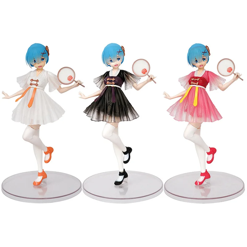 

Re Life In A Different World From Zero Action Figures New 21cm PVC Rem Collection Model Doll Toys Anime Girls Figurine Gifts