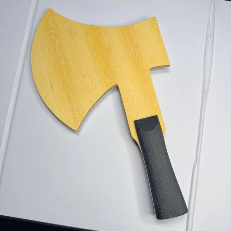 Unusual Shape 7-Ply Allwood Table Tennis Blade (Axe Head Design) - for Aggressive Attack Fun Ping Pong Racket  Surprise you