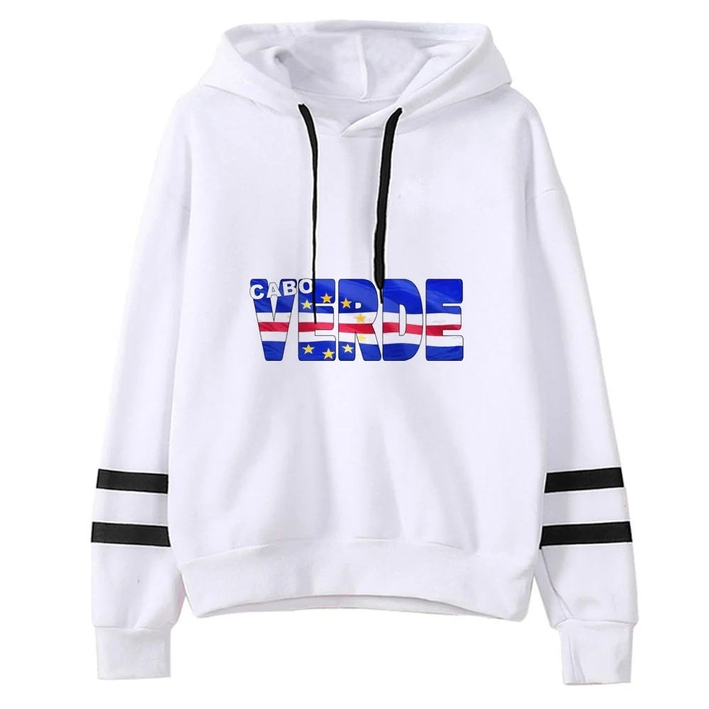 Cabo Verde sweatshirt women kawaii fashion cartoon 2026 tops vintage male Sport Coat