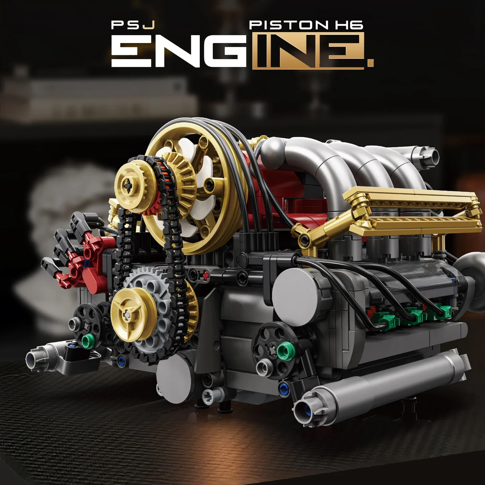

Premium Boxer Engine Model - Challenging Building Blocks for Adults | STEM Educational Toy | Ideal Birthday Present