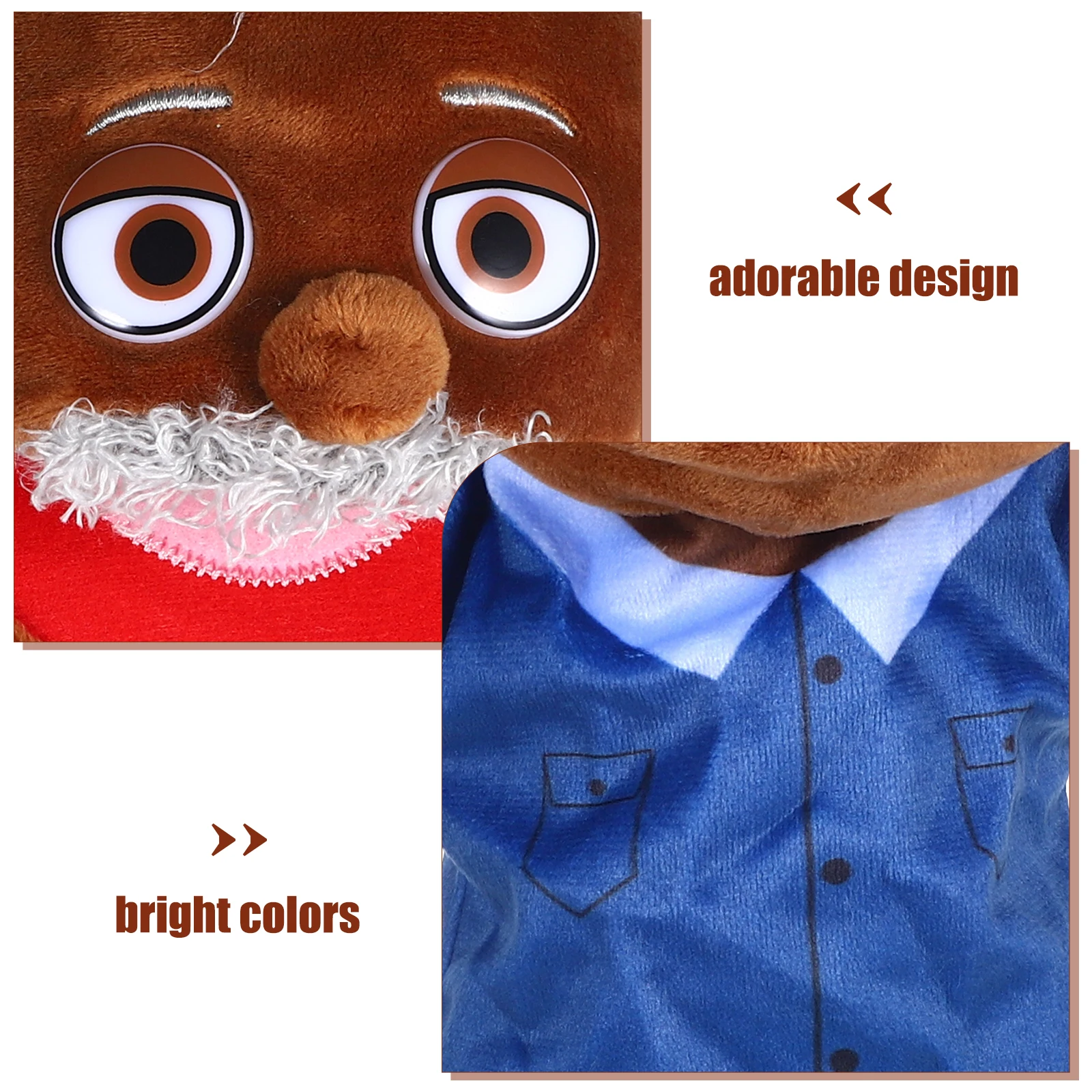 

Hand Puppet Props Cartoon Figurine People Puppets Birthday Party for Children Adult Story Imagination