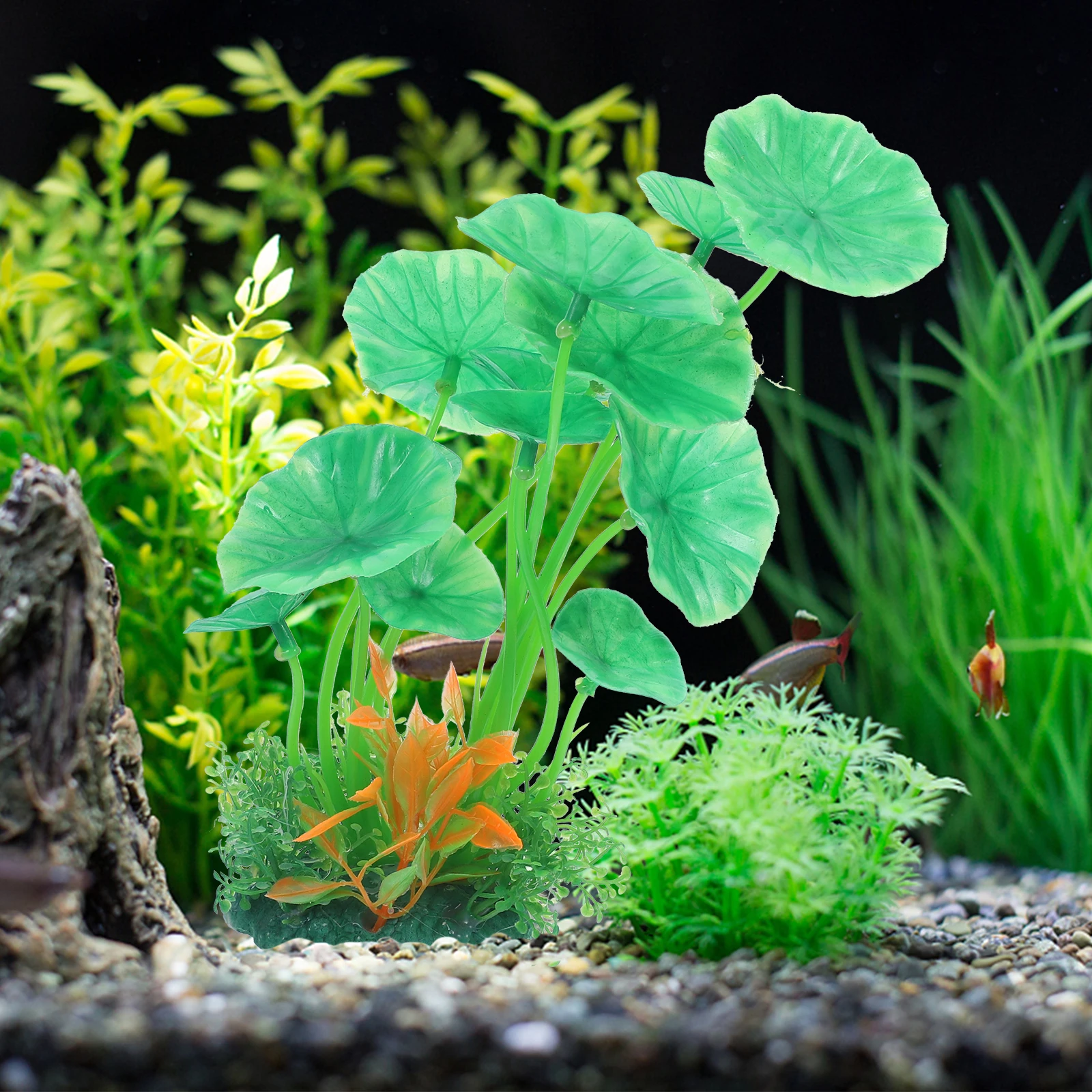 

2Pcs Plastic Aquarium Plants Decorations Fish Tank Betta Leaf Tall Artificial Aquatic Plant nament Freshwater Large