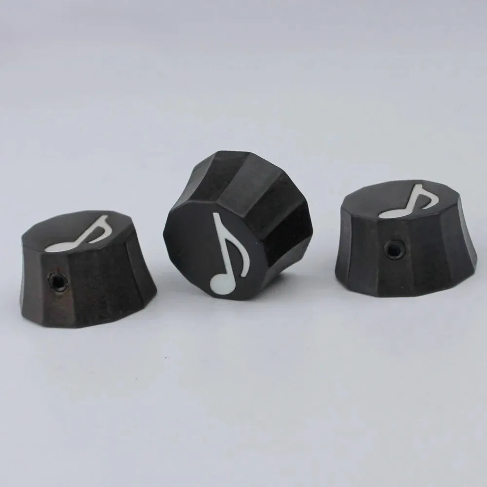 

PRS Style Red Sandalwood/Ebony Потенциометр Ручка Поверхность Нота Музыкальный узор Бас-гитара