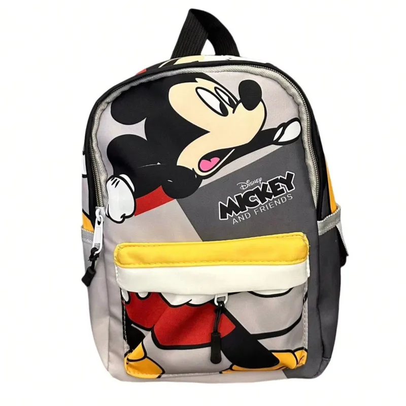 

Милый детский рюкзак Miniso Disney с Микки Маусом, кавайный школьный рюкзак с мультяшным принтом для мальчиков и девочек, повседневные студенческие рюкзаки для детского сада