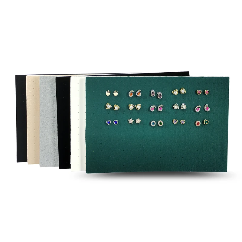216 Holes Earrings Display Pad Studs Earrings Storage Jewelry Tray Inner Jewelry Box Insert Pad DIY Sponge Mat 33.5*22.5*1cm