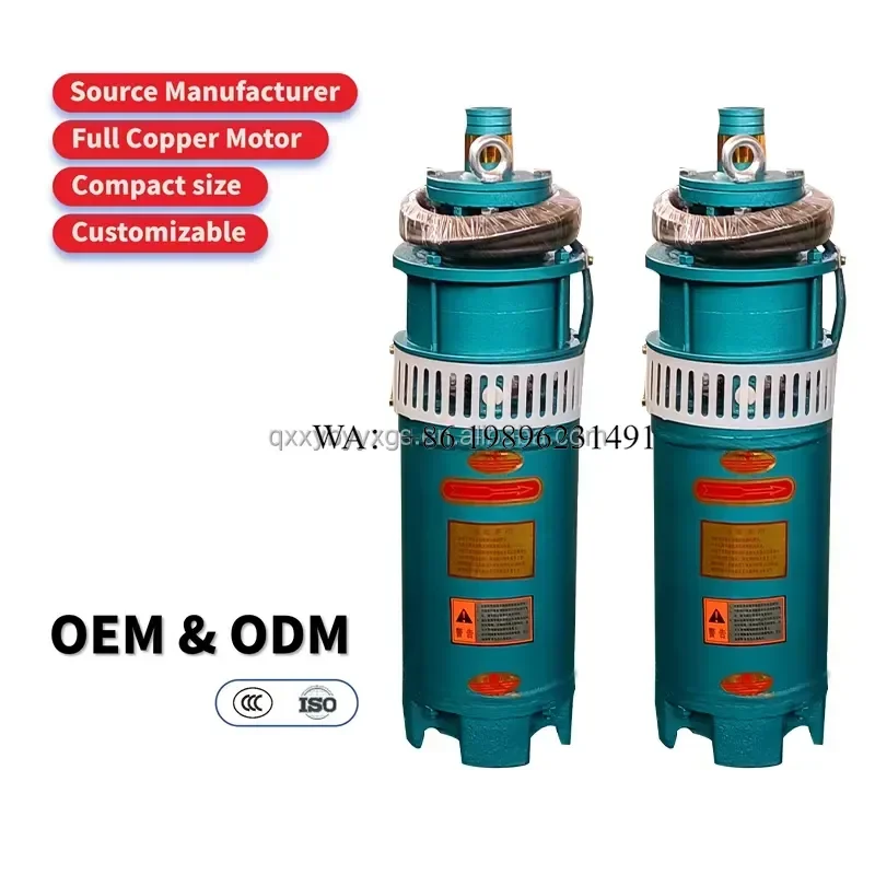Wmwmnu for Well Water Lifting Sand Resistant Cast Iron 4.8HP High Pressure Submersible Open Well Water Intake Pumps
