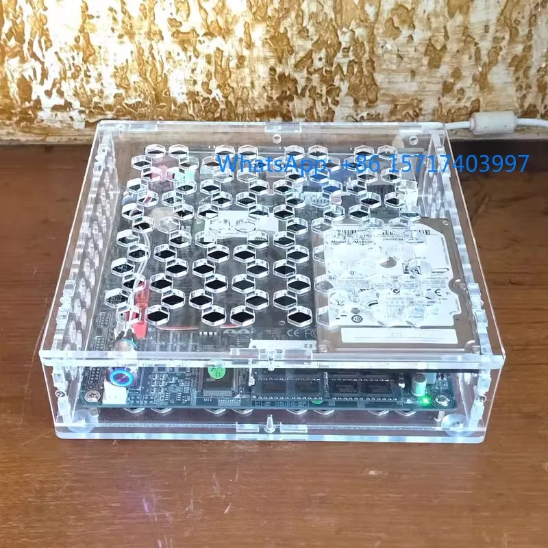 

ITX Малый корпус Компактный акриловый дисплей Core DC Материнская плата промышленного управления