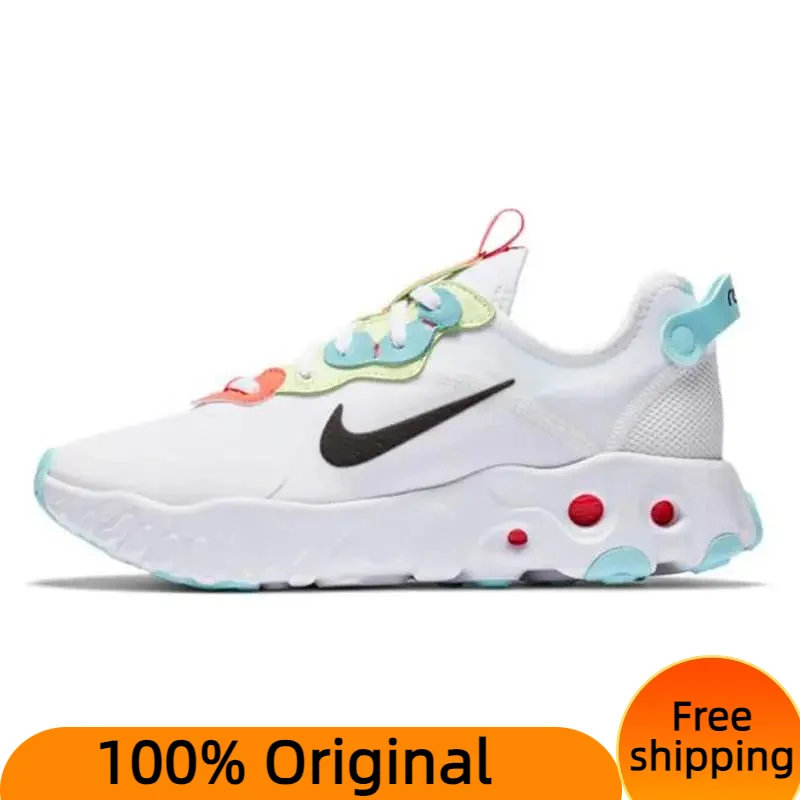 

Женские кроссовки Nike React ART3MIS, яркие белые кроссовки темно-красного цвета