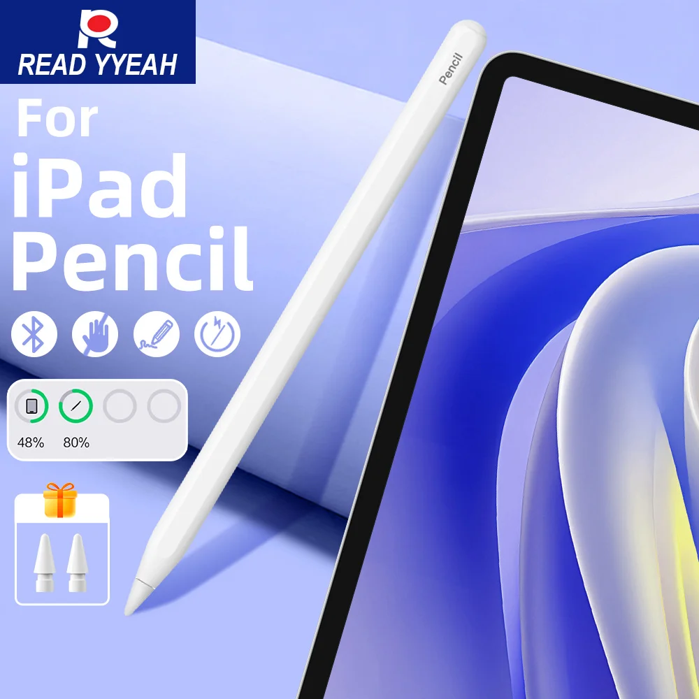 

NEW For Apple Pencil 2 Wireless Charging Palm Rejection iPad Accessories For iPad 10 Pro 11 12.9 Air 4 5 6 11 13 Mini 6 7 Stylus