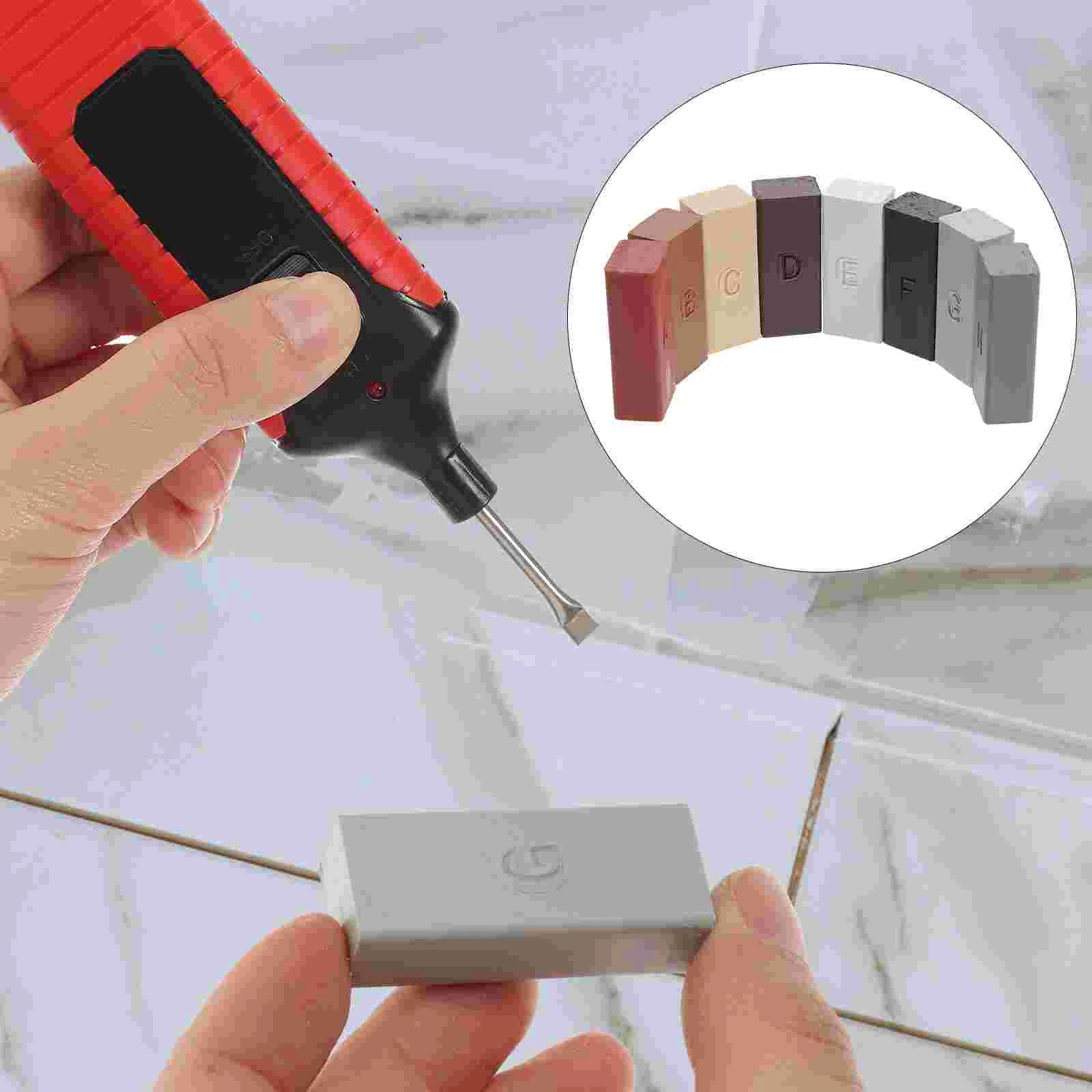 Floor Repair Wax Tile Restoration Countertop Kit Melting Tool Ceramic Filler Hole Putty for Walls