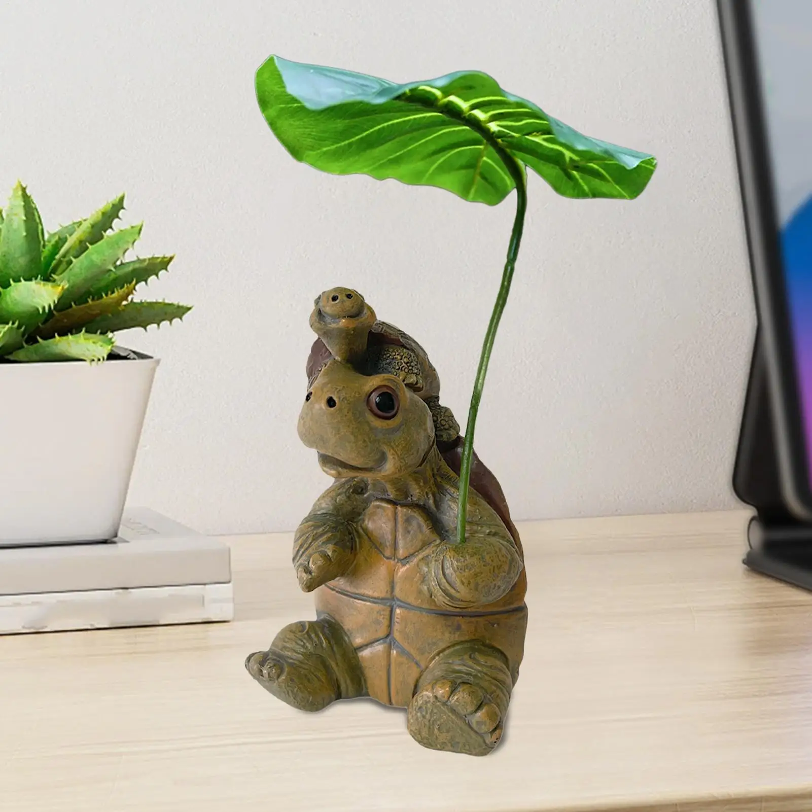 Turtle Figurine Fish Tank Decoration Sea Turtle Statue Resin Aquarium Animal Tortoise For Planter