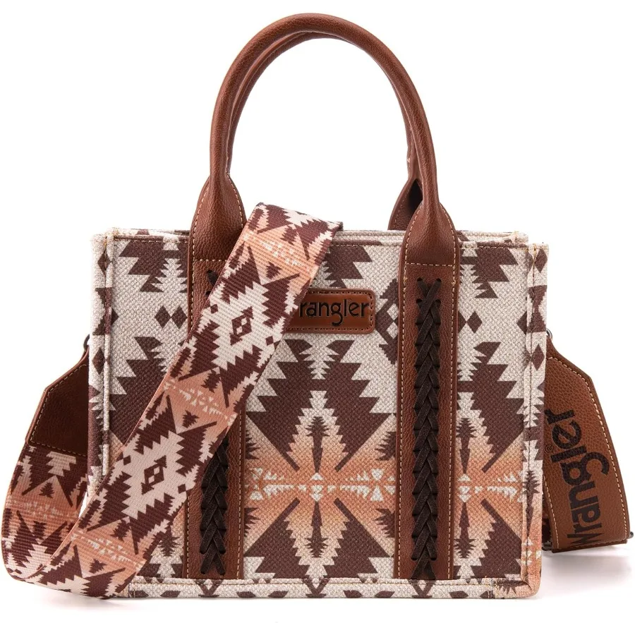 

Wrangler Aztec Tote Bag for Women Boho Shoulder Purses and Handbags