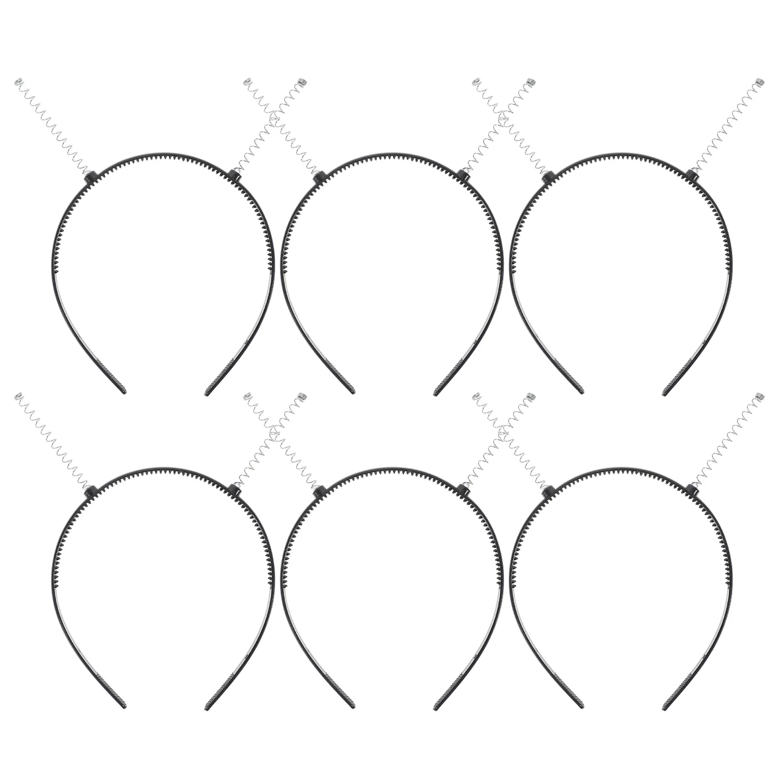 

6Pcs Heavy Duty Headband Frame DIY Hair Band Kit with Teeth Firm Grip Plastic Headbands for Women Workout Face Washing