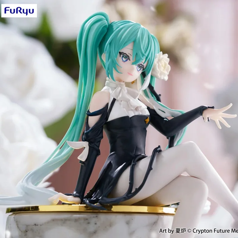【先行販売】正規品-翠陽-初音ミク-白薔薇の花妖精シリーズ-フィギュアモデル-座り姿勢-おもちゃ-ヌードルストッパー-コレクタブル