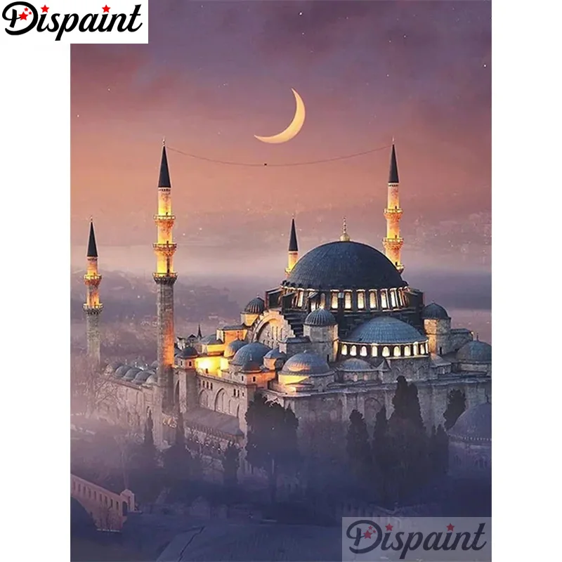 Полноразмерная алмазная живопись Dispaint «искусственный пейзаж», вышивка из смолы 5D, алмазная живопись «сделай сам», ручная работа, вышивка крестиком, подарок