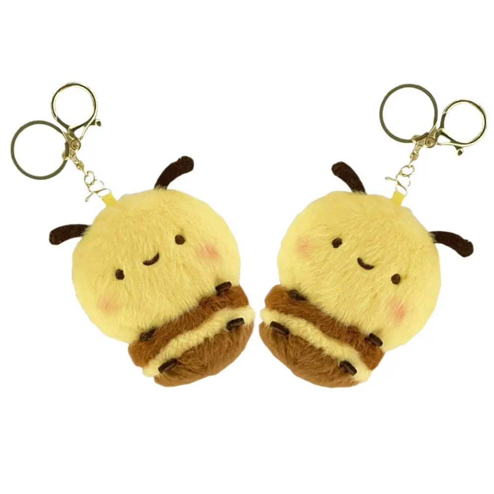 

Adorable Bee Keychain Soft Sturdy Material Cute Playful Design for Kids Backpacks Car Keys Baby Shower Birthday Party