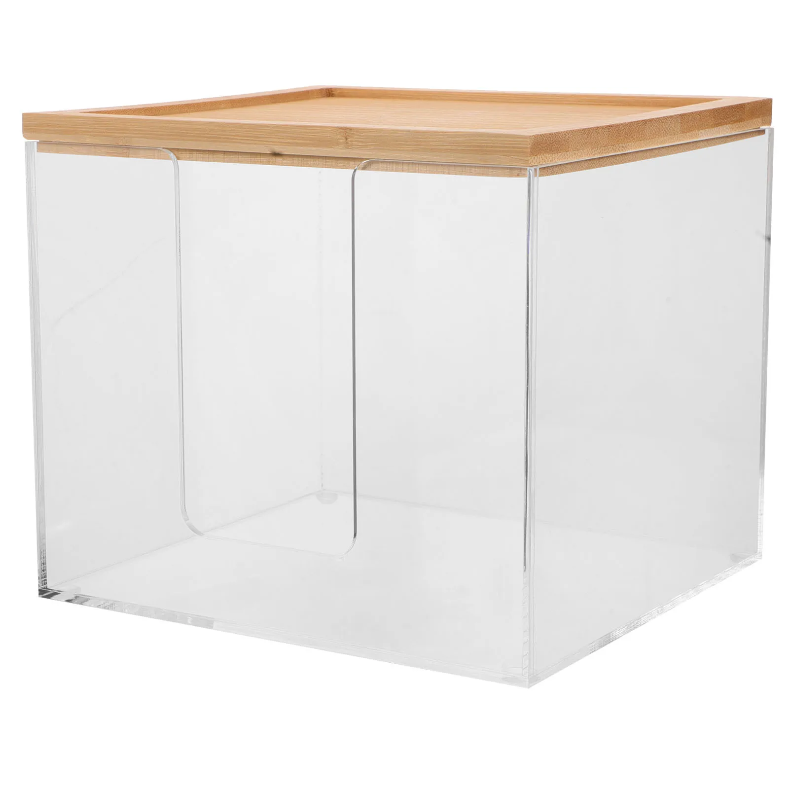 

Acrylic Tissue Holder Box Clear Rectangular Facial Tissue Dispenser For Bathroom Desk Kitchen Office Storage Organizer