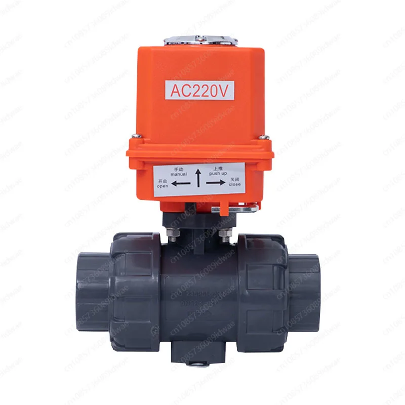 Electric Plastic UPVC Ball Valve Quick Cut-off Upvc Valve PVC Double Order Plastic Switch O-type Live Ball Valve