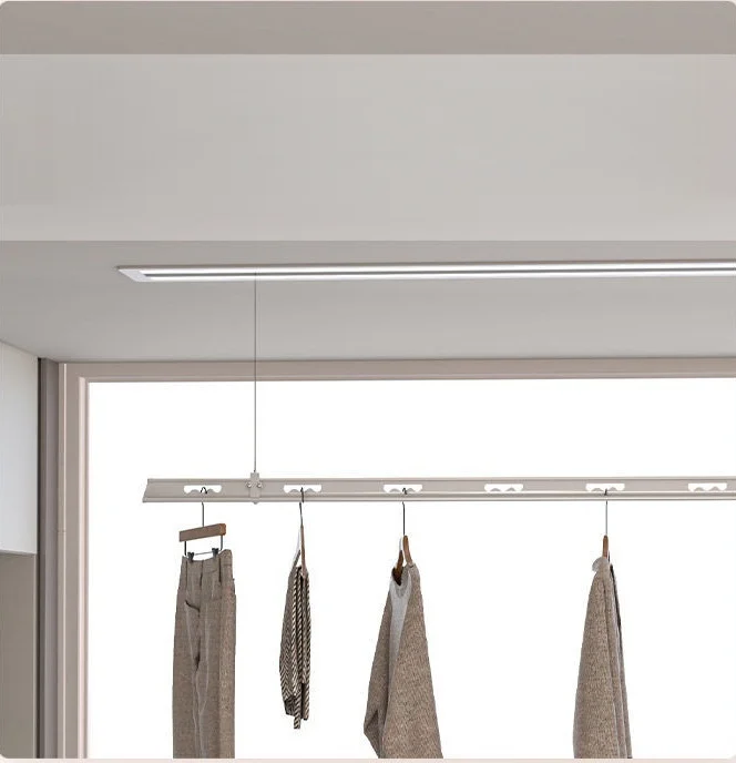 Hidden EmbedDed Indoor Automatic Lifting and Lowering Clothes Drying Rack Smart view 3