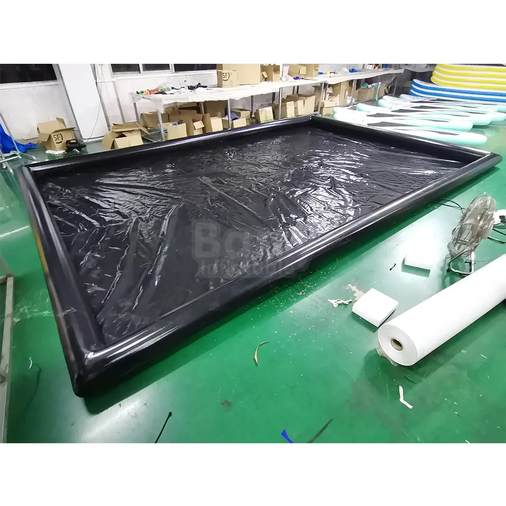 

Outdoor Portable Durable Inflatable Mobile Car Wash Mat With Water Reclamation System for Truck Car