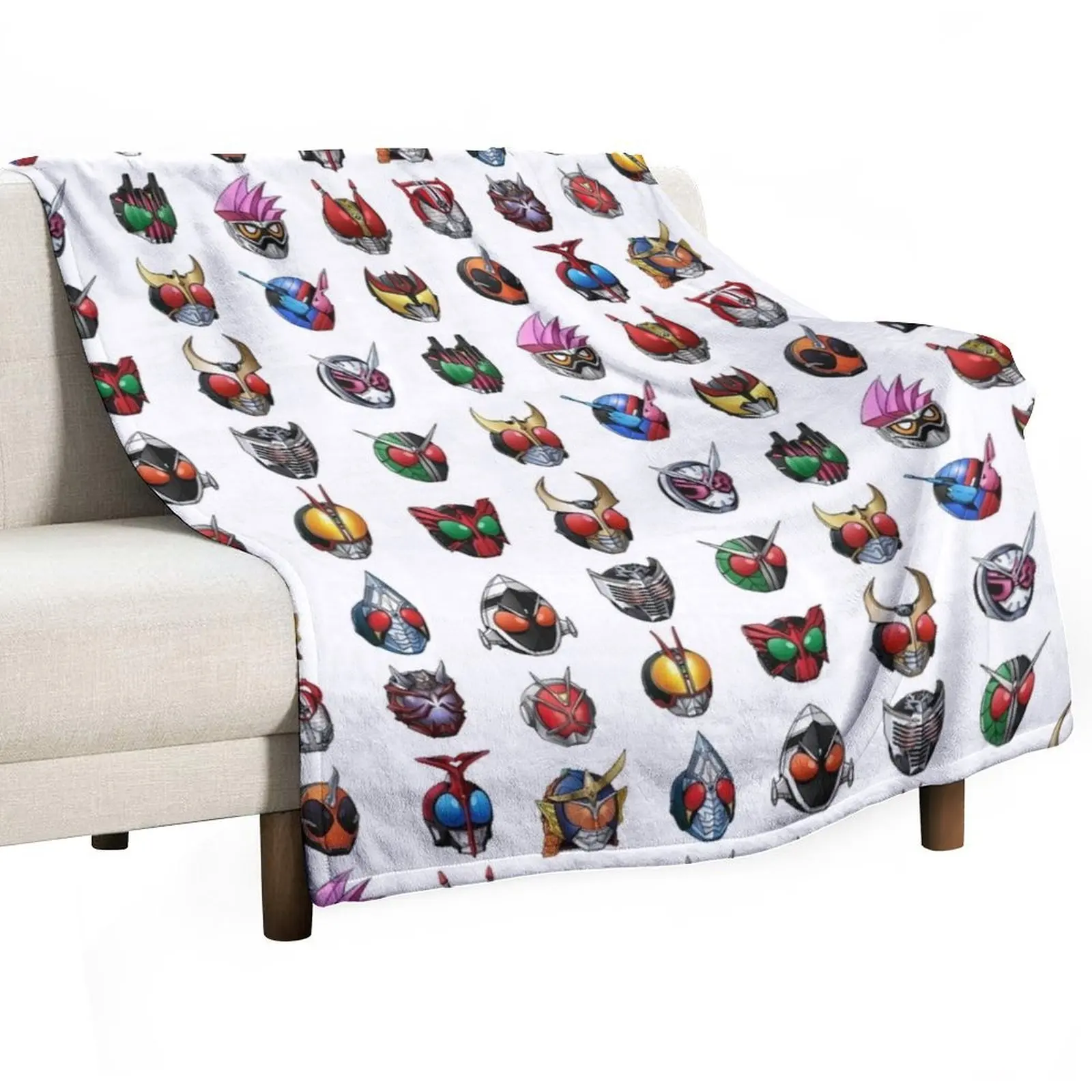 

Kamen Rider - Heisei Era Throw Blanket Cozy Sofa Blanket for TV Watching Napping