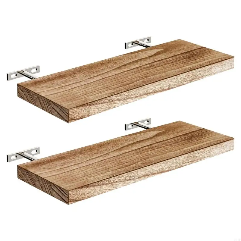 

2pcs Sturdy Wall Shelves for Kitchen Bathroom Living Room Decors Storage Rack