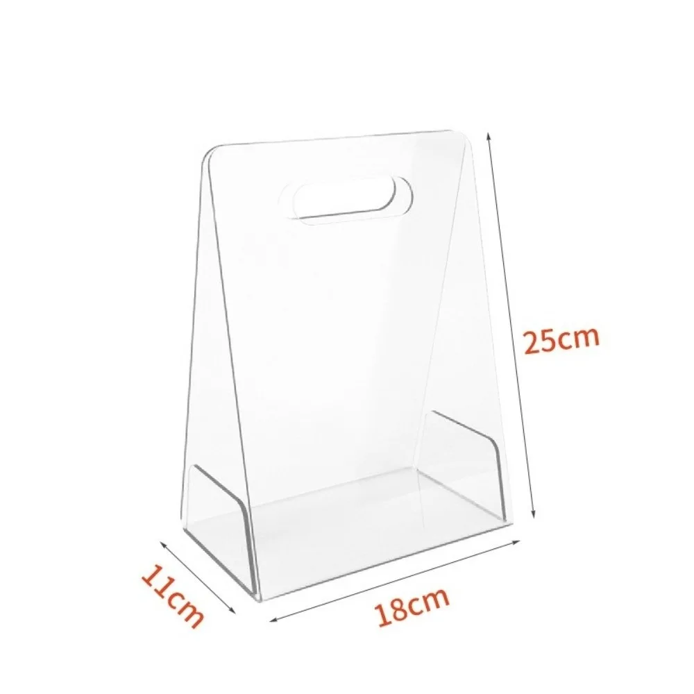 

Practical Acrylic Handheld Flower Box Transparent Reusable Tote Bags Decorative Vase with Handles Handbag For Bridesmaid Wedding