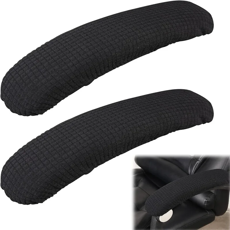 2 Pcs Office Chair Armrest Covers Office Removable Arm Rest Covering Chair Arm Pads Washable Elbow Support Forearm Relief JAF053