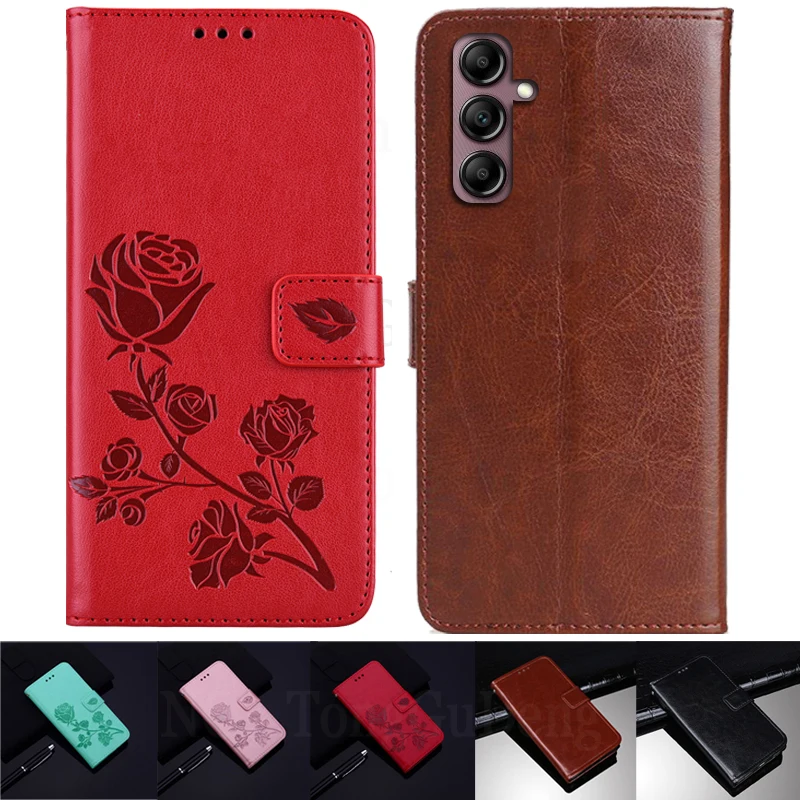 Wallet Flip Case For Samsung Galaxy A14 4G Cover  Coque Leather Phone Protective For Samsung A14 4G GalaxyA14 4G SM-A145F Bags