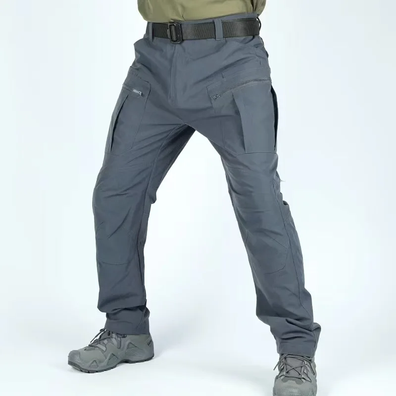 Men's Tactical Pants Pockets Cargo Hiking Pants Lightweight Work Pants for Men Construction Water Resistant Military Operations