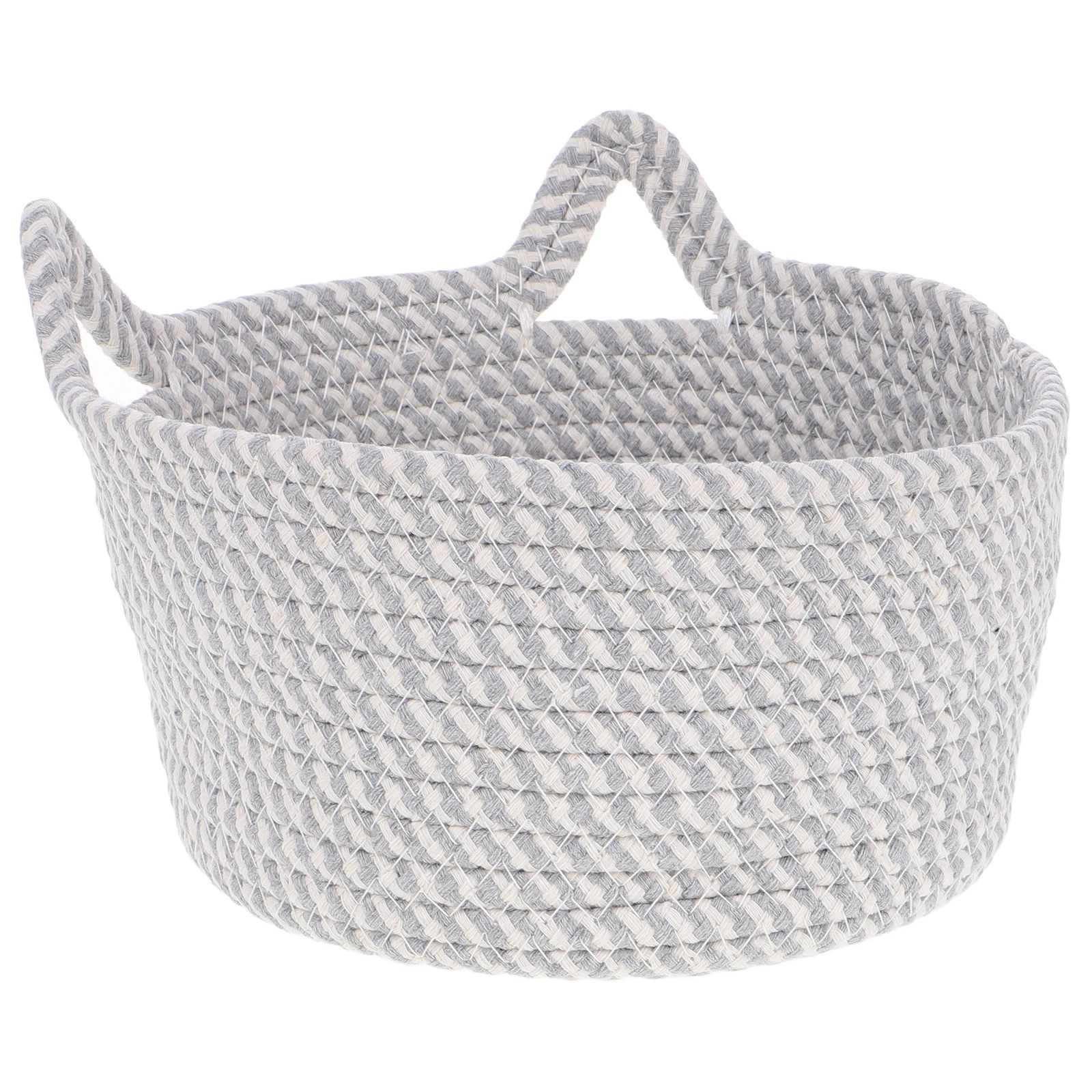 

Cotton Rope Storage Basket H woven Cloth Bins Shelf ganizer Key Snack Container Home Decorative Baskets Rope Set Storage