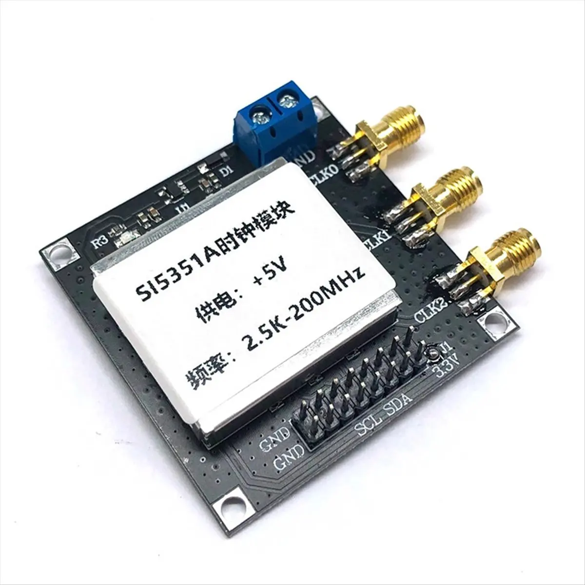 A99X SI5351 2.5K-200MHz Clock Signal Generator Module High Frequency Square Wave Generator with STM32 TFT Display for DIY