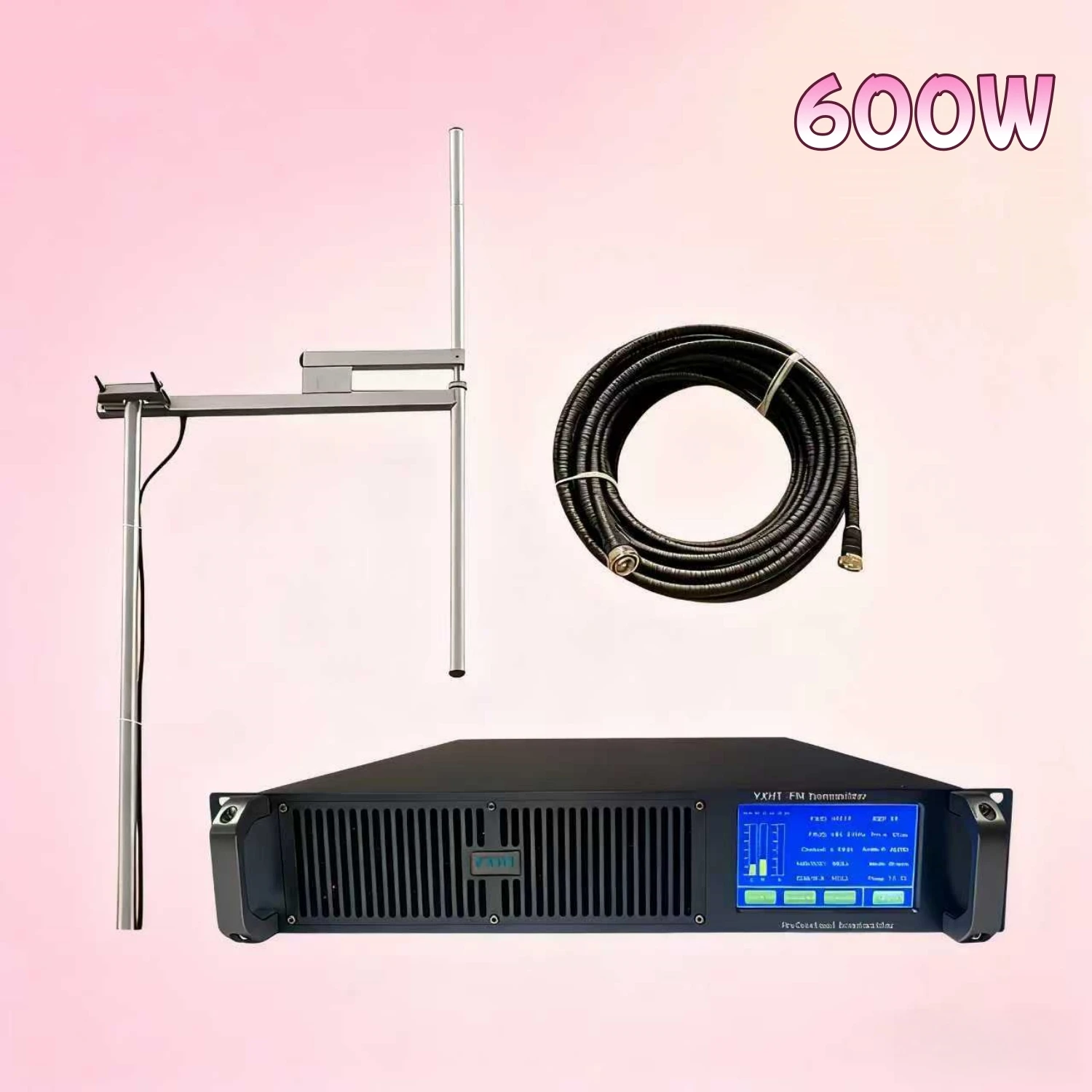

HP-YXHT-2-2U, 600W Stereo FM Transmitter For Data Signal Modulation, Wireless Network Coverage, Wireless Internet Access