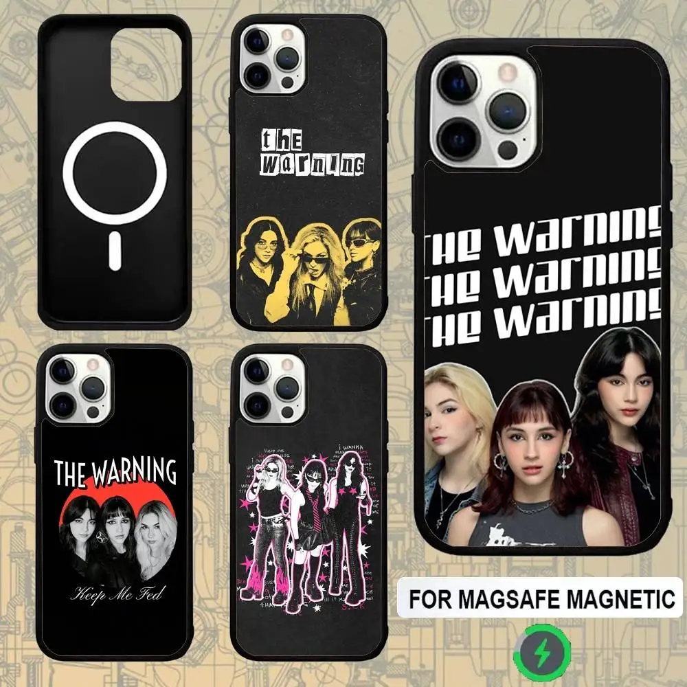 

The W-WarningS Band For Magsafe Wireless Charger Case For iPhone 15,16,17,13,14,11,12,Pro,Max,Plus,E,Air,Mini Cover