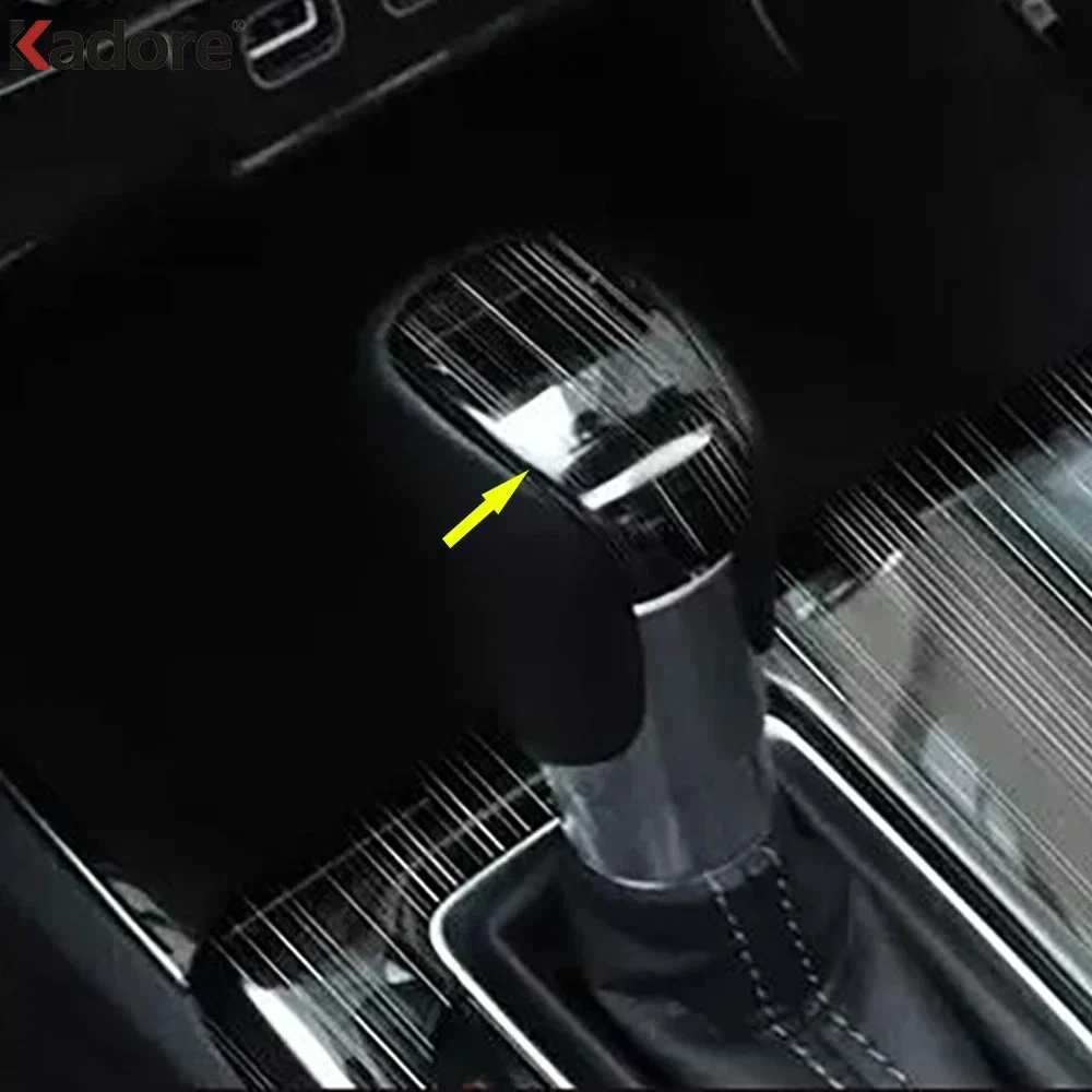 Car Console Gear Shift Knob Head Frame Cover Trim For Honda Civic Integra Sedan 2022 2023 2024 Black Interior Molding ccessories