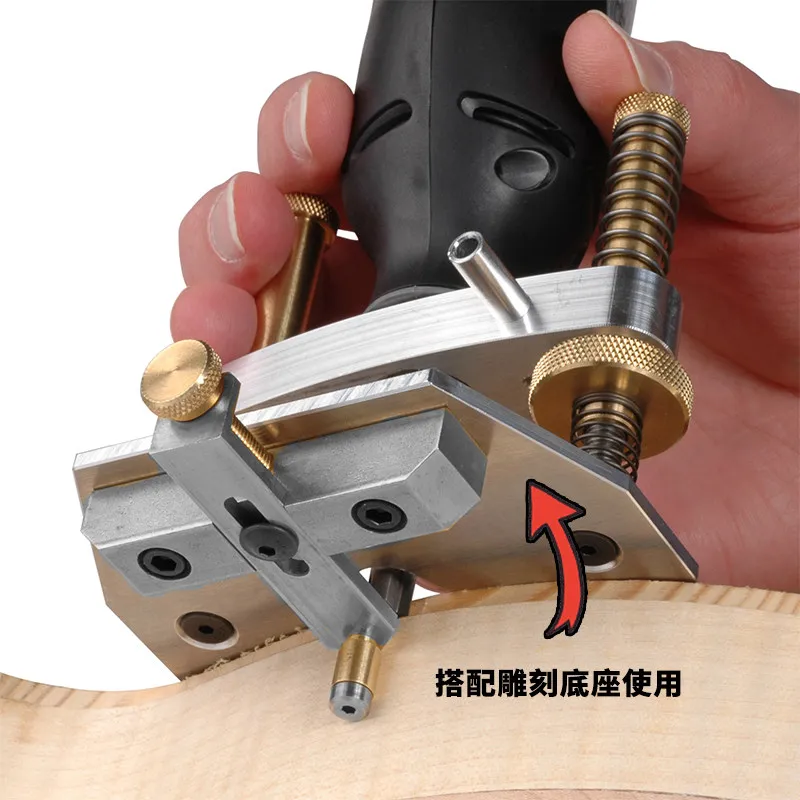 Guitar Binding Router Base Dremel Attachment for Luthier Inlay Slotting Tool