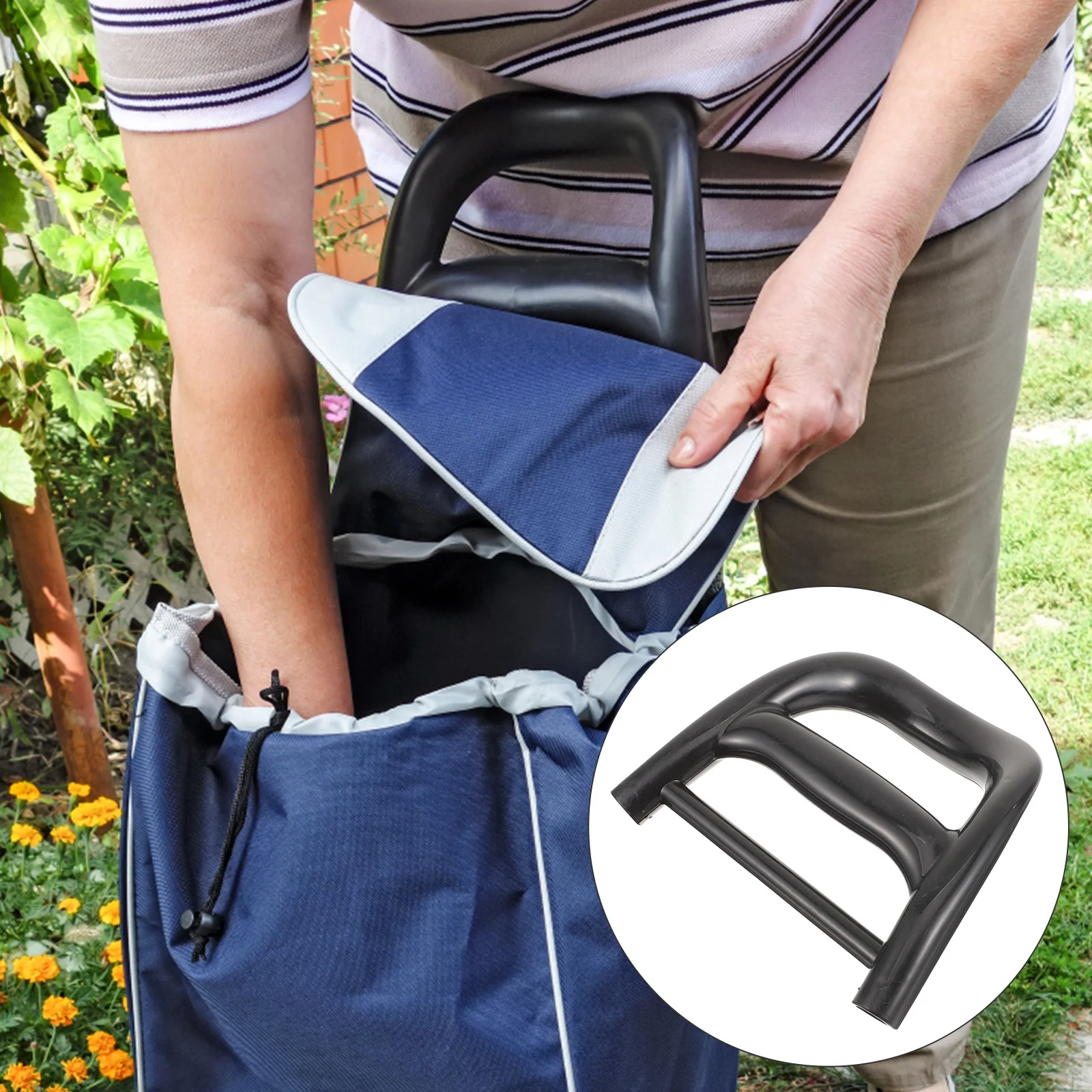 Shopping Cart Handle Replacement Parts Luggage Trolley Front Heavy Duty Handles