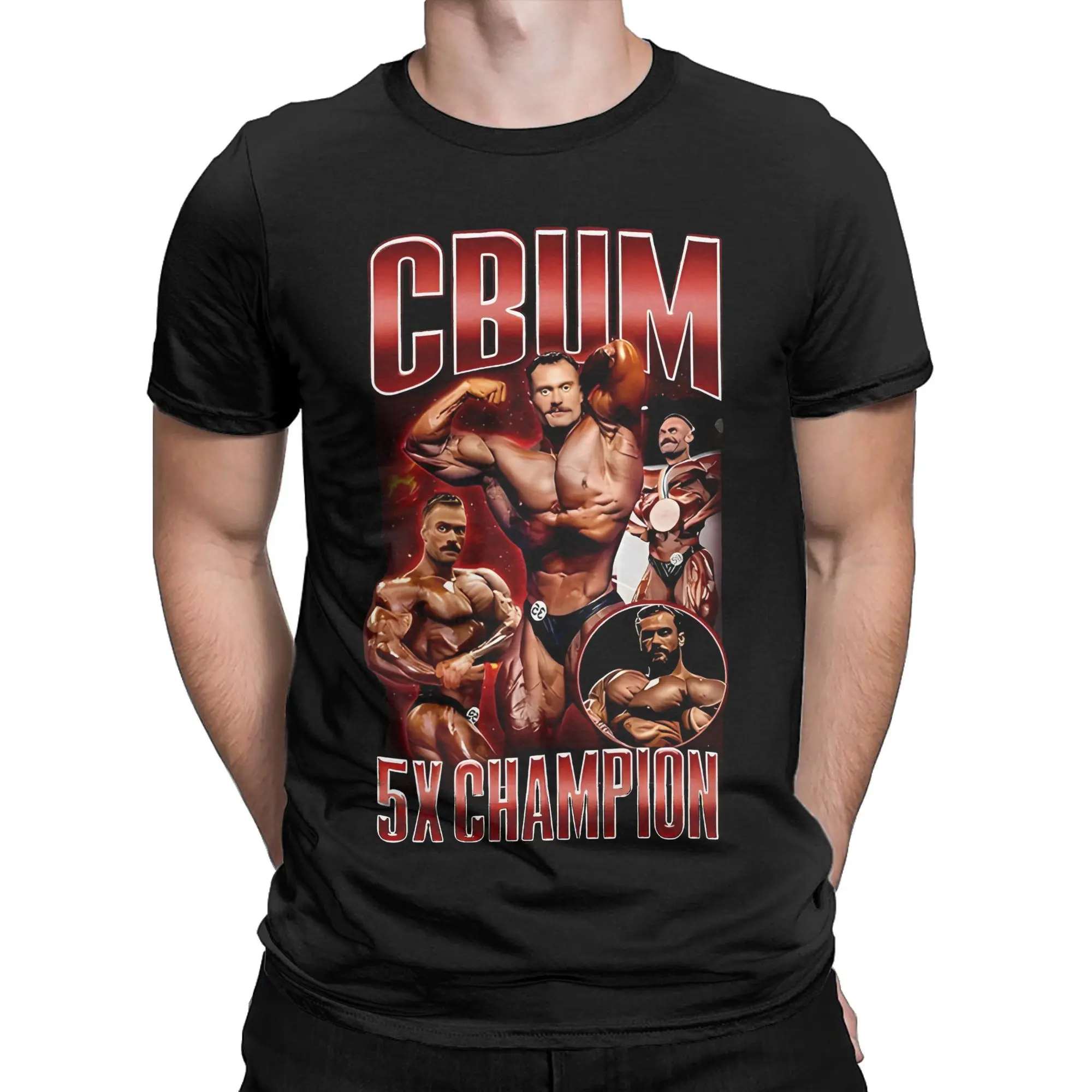 CBUM 5X Champion Chris Bumstead boxer  Apparel Unisex T Shirt 100% Cotton Tee New Arrival  T-shirt Clothes