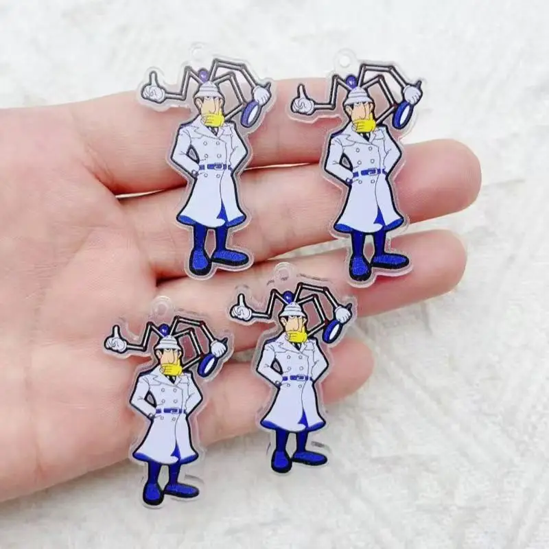 10pcs acrylic cartoon characters cute charm DIY jewelry making pendant necklace pendant handmade material accessories image 2