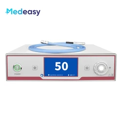 Medeasy 100W LED Medical Endoscope Cold Light Source with Optical Fiber Cable for ENT Rigid Laparoscope Endoscope Camera System