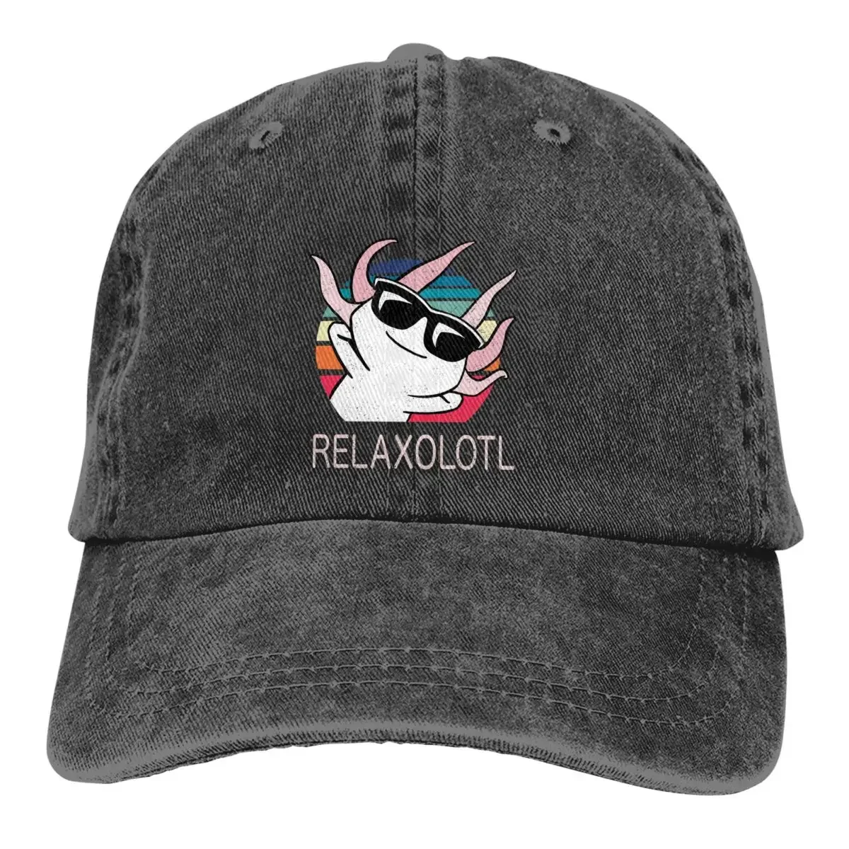 

Relaxolotl Baseball Caps Peaked Cap Axolotl Lover Sun Shade Cowboy Hats for Men Trucker Dad Hat