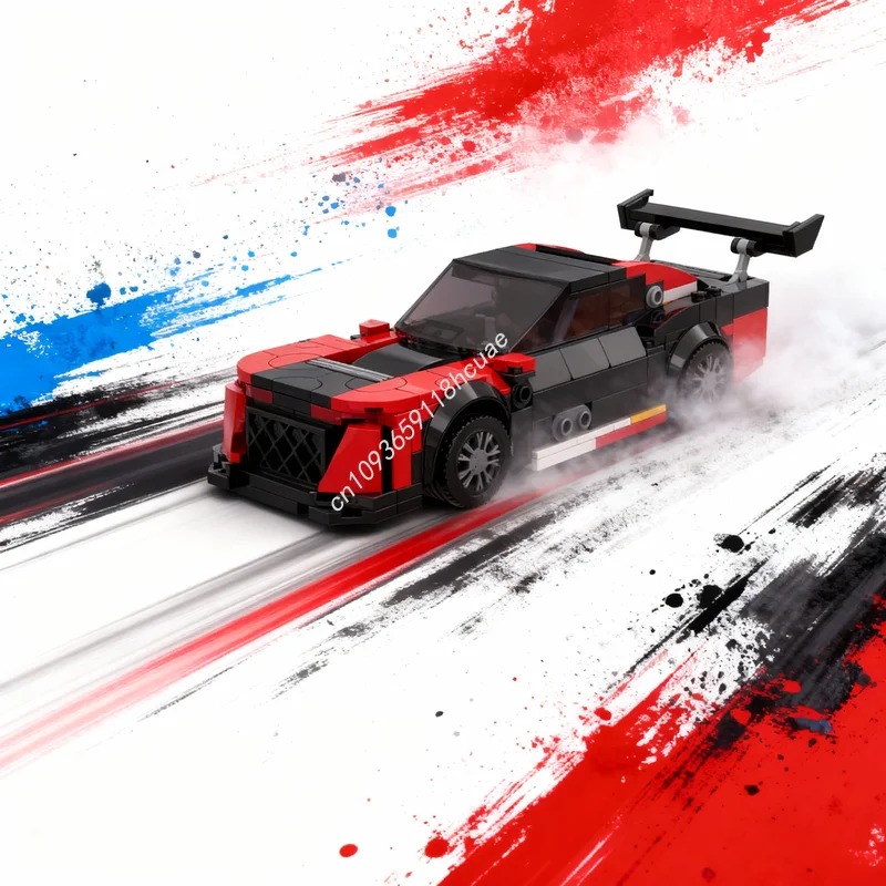 

355 деталей MOC City Champions Erebus Motorsport Chiko Racing, конструктор, архитектурные игрушки, рождественские подарки, развивающие игрушки