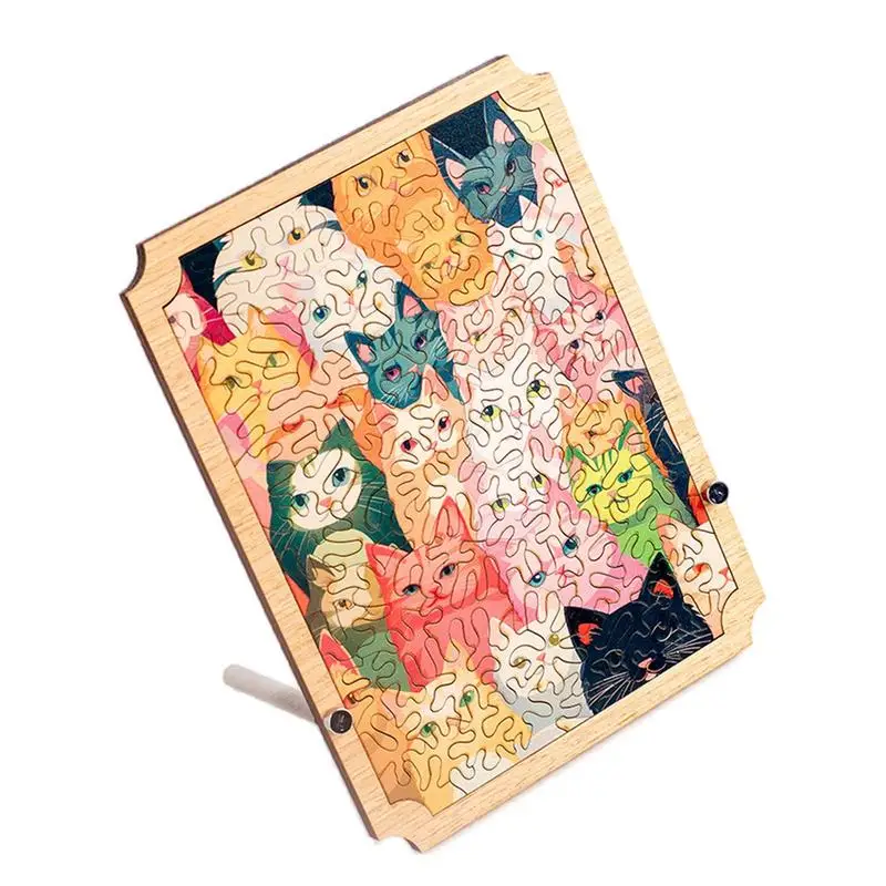 

Cat Puzzle Unique Cat Wooden Puzzles Challenging Brain Puzzles Unique Cat Jigsaw Wooden Puzzles For Adults Men Women
