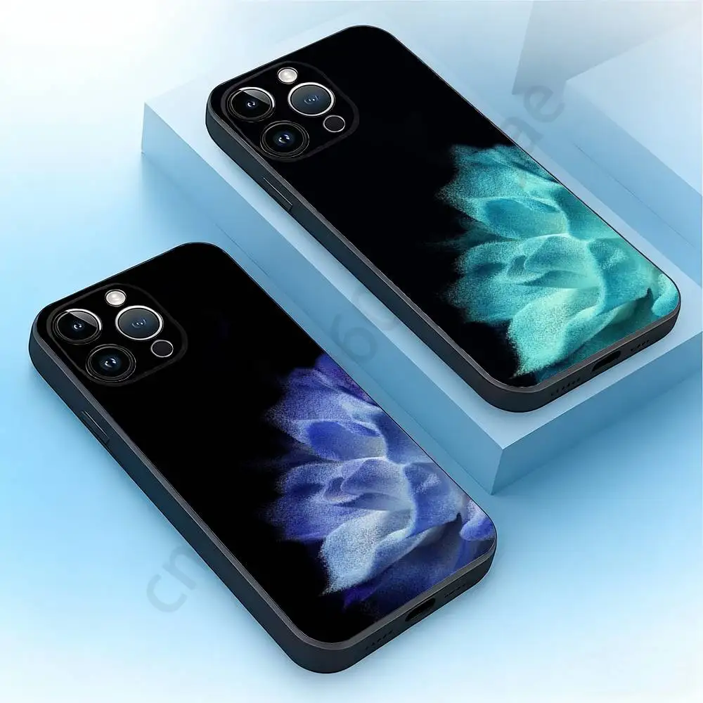 

Prism Blooms Phone Case For iPhone 17,16,15,14,13,12,11,XR,Pro,Max,Plus,mini, Silicone Black Cover