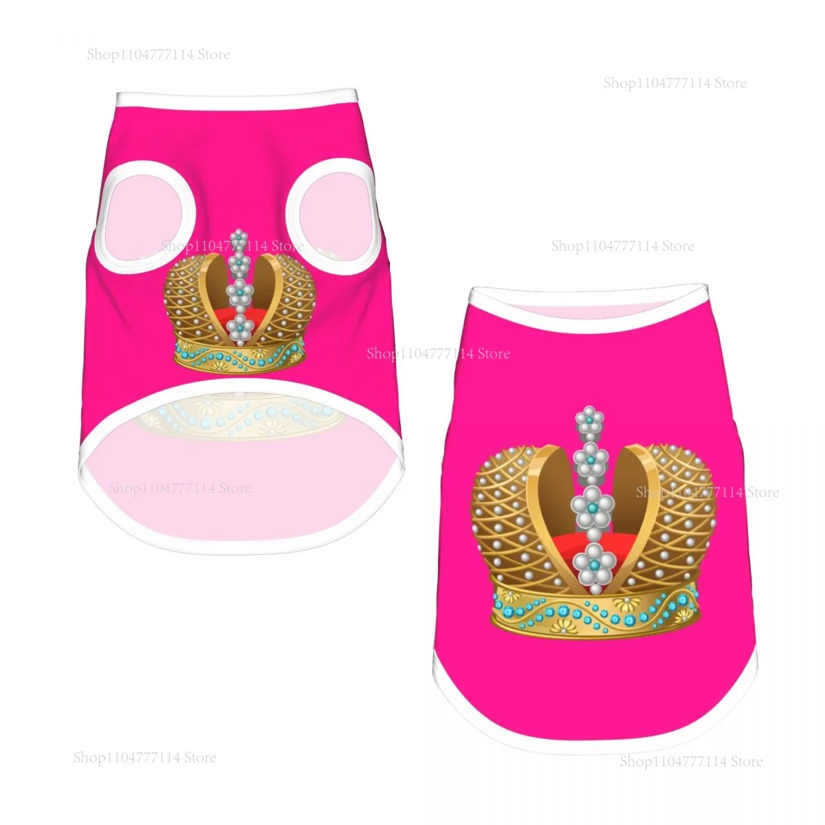 

Crown Dog Shirts Vest Puppy Summer Dog Clothes for Small Dogs Puppy Cat T Shirt Pet