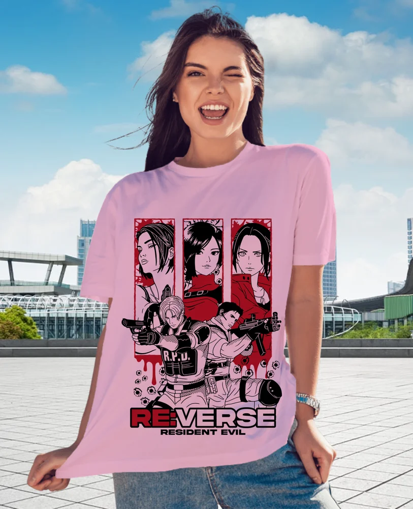 Resident Evil 2 Ada Wong t-shirt - Mens & Women's anime gift- Remake Game Leon