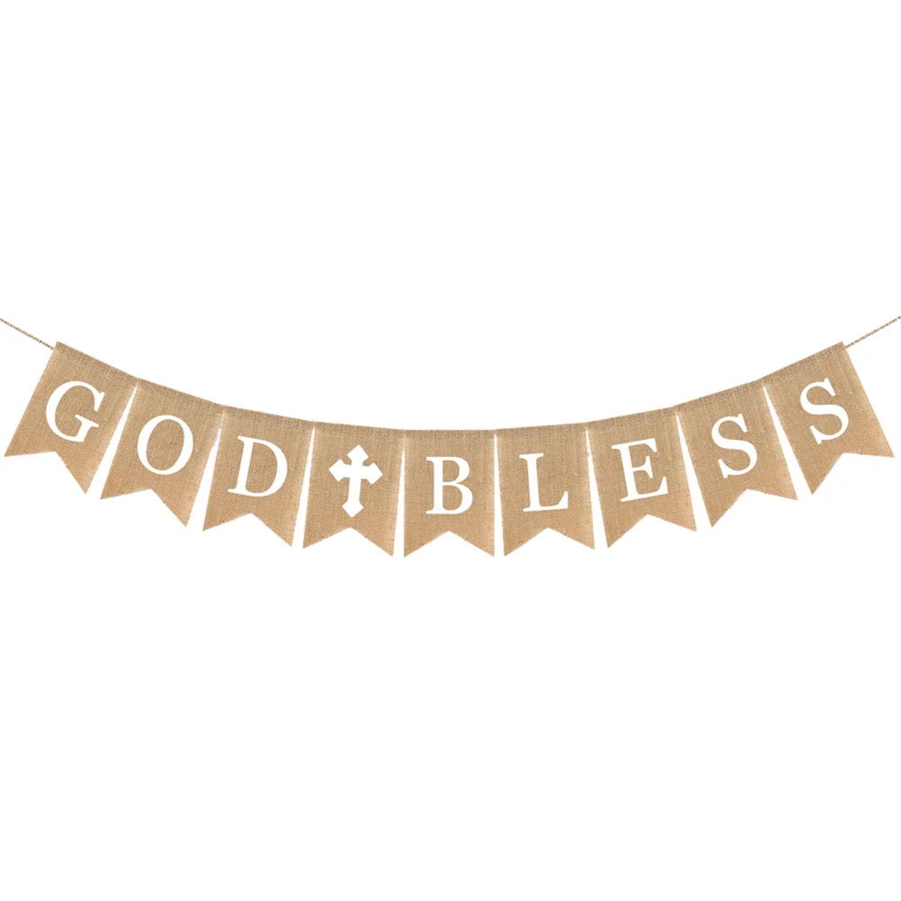 Communion Party Banner Communion Party Banner God Bless Baptism Christening Communion Party Garland The