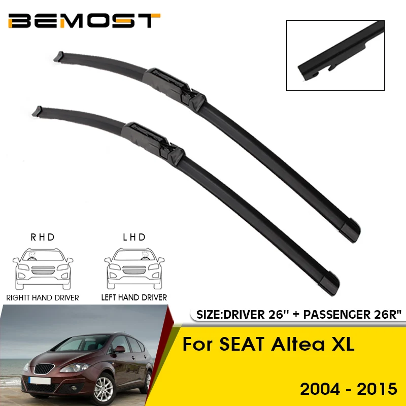 Car Wiper Blades For Seat Altea XL 2004-2015 Windshield Windscreen Front Window Blades 26