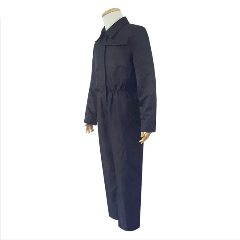 زي مايكل مايرز التنكري الرعب شيطان القاتل الأزرق ملابس العمل للرجال تمويه بدلة الهالوين للبالغين